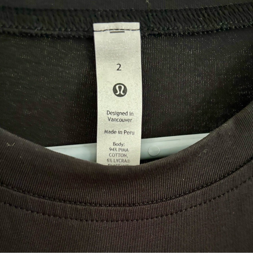 NWT Lululemon Black Wrap Dress Size 2 | Sleeveless Mini - Picture 4 of 6